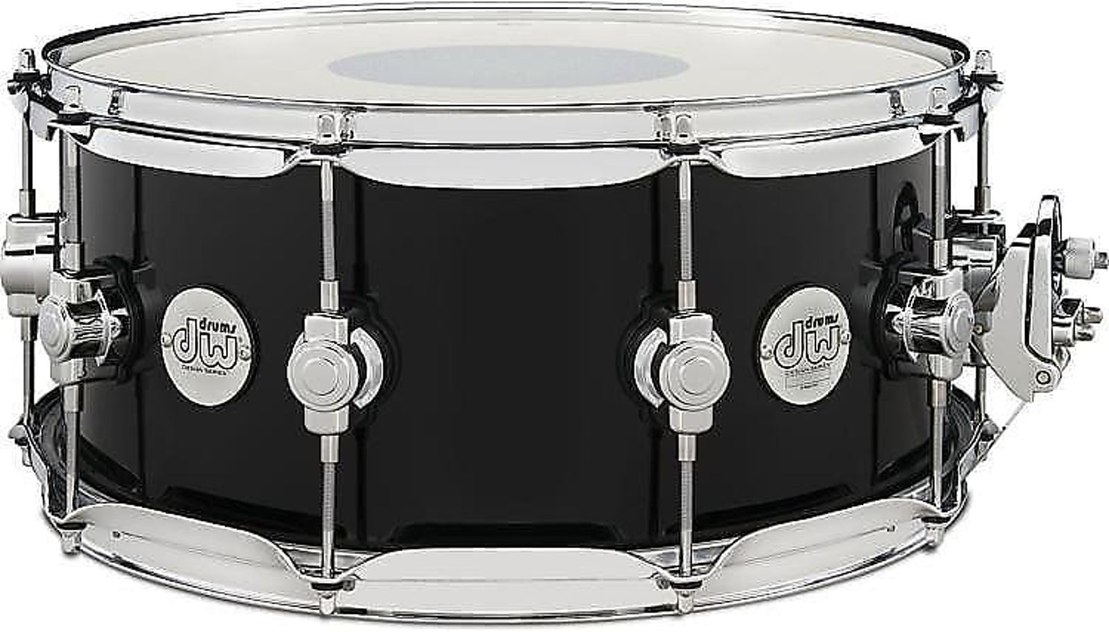 ~LIMITED EDITION~ DW Design Series 6.5x14" Snare Drum in Piano Black Gloss Lacquer *IN STOCK*